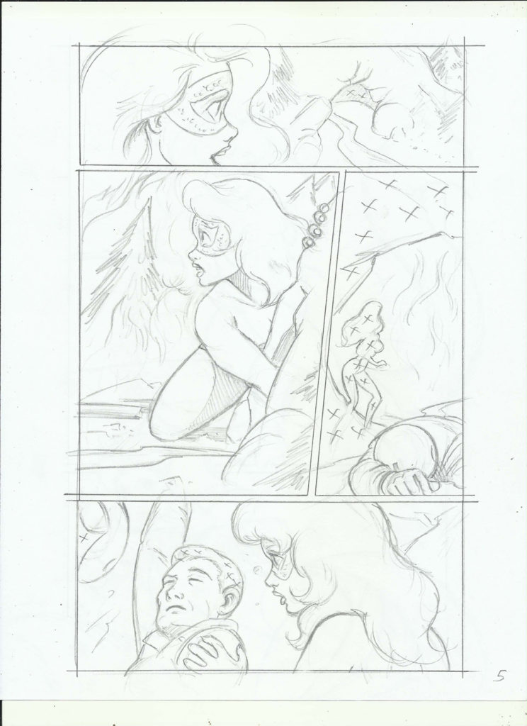 Dinosaur Girl Page 5 Pencils