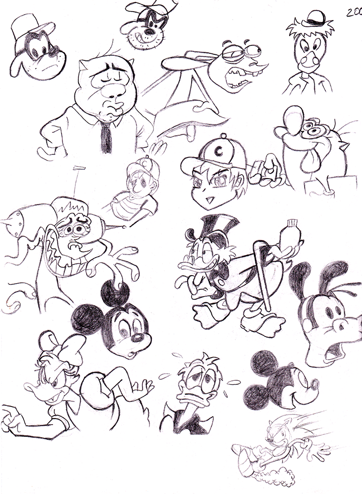 Disney and Ren & Stimpy Sketch